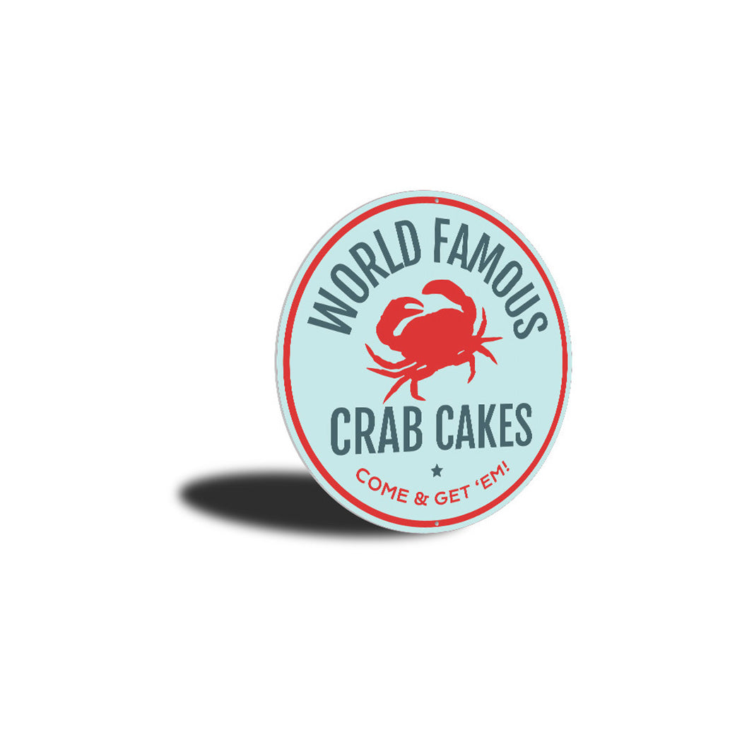 Famous Crab Cakes Sign Aluminum Sign