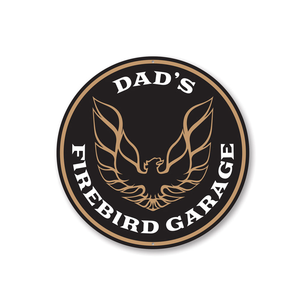 Dad's Firebird Garage Car Sign Aluminum Sign