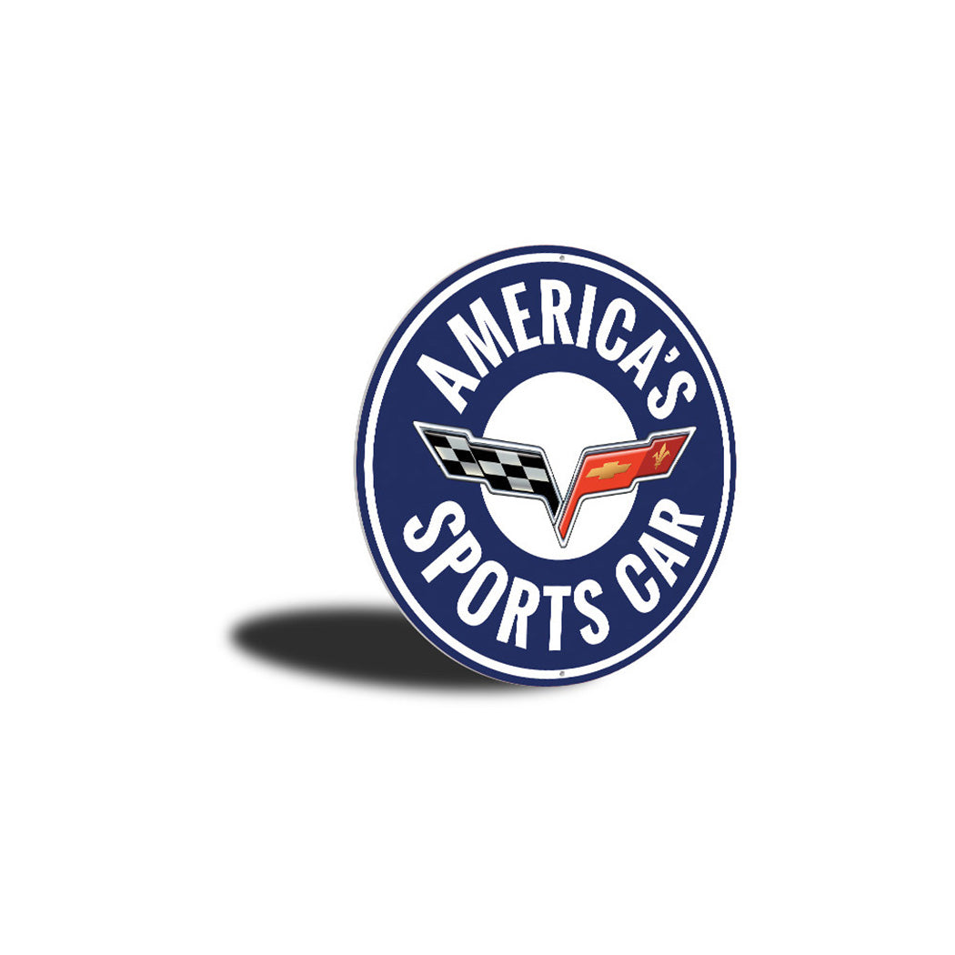 America's Sport's Car Sign Aluminum Sign