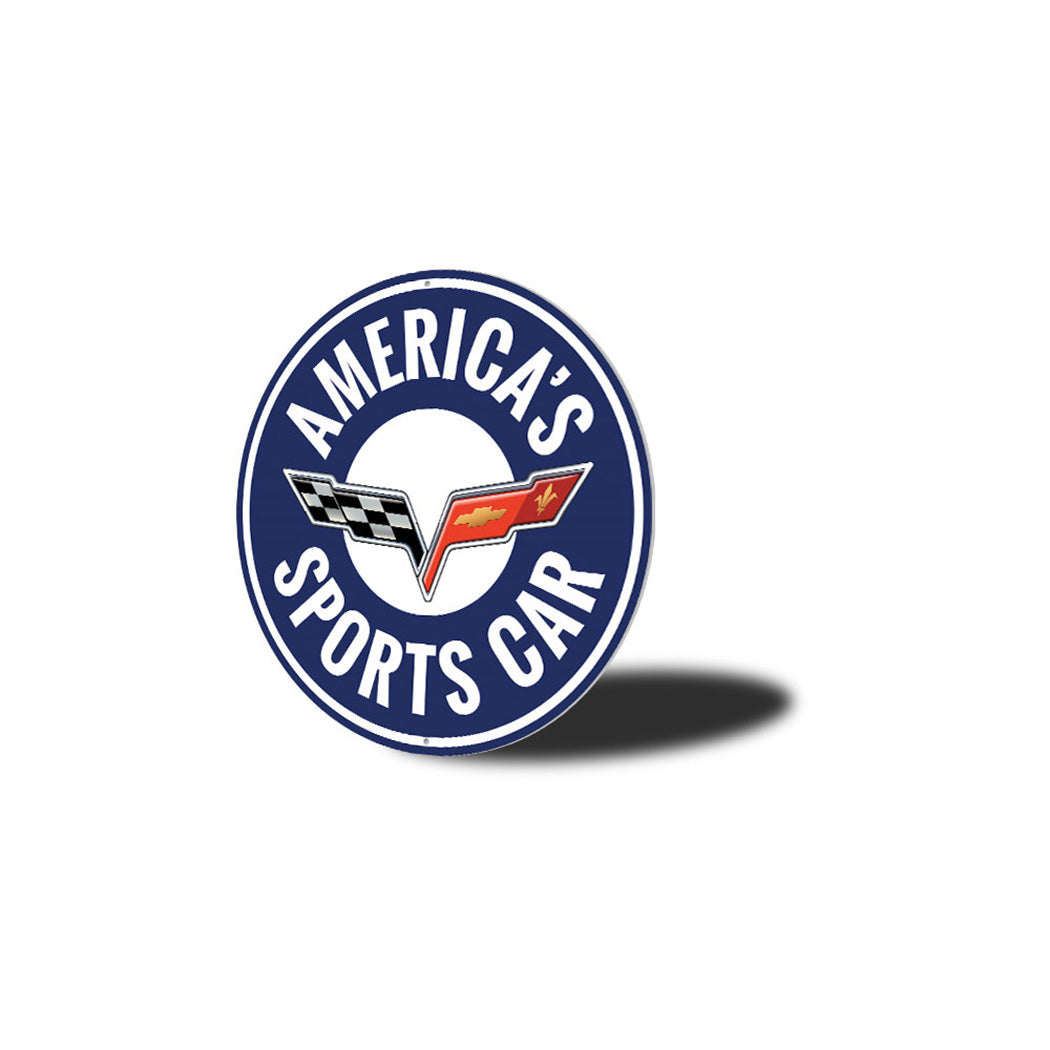 America's Sports Car Metal Sign