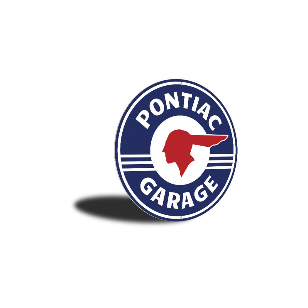 Pontiac Garage Car Sign Aluminum Sign
