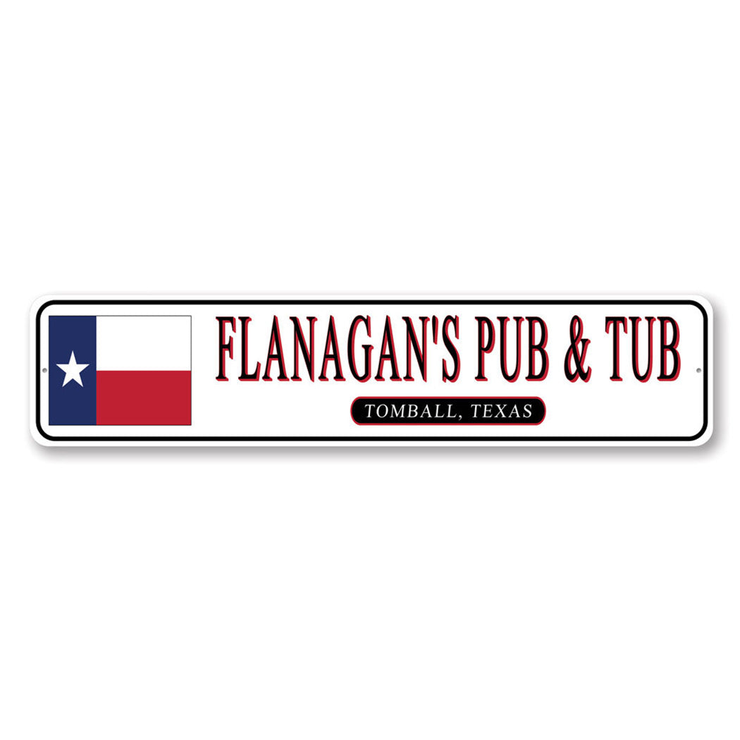 State Flag Pub Sign