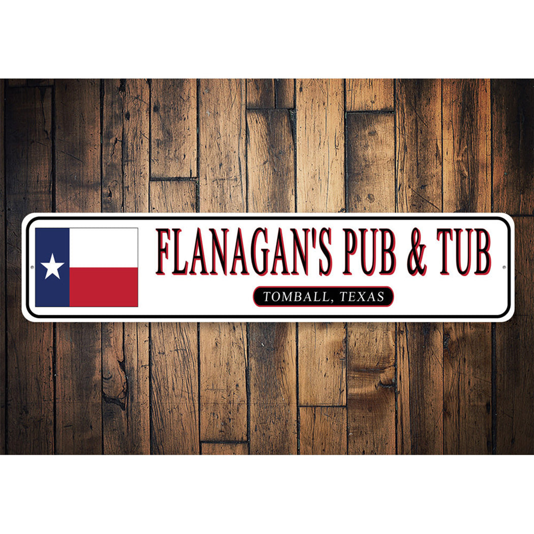State Flag Pub Sign