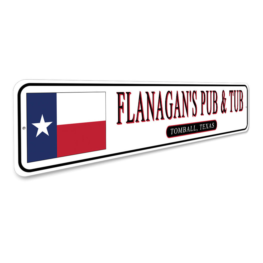 State Flag Pub Sign