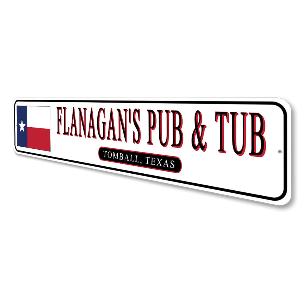 State Flag Pub Sign