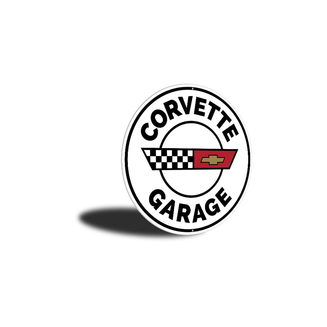 Corvette Garage Car Sign Aluminum Sign