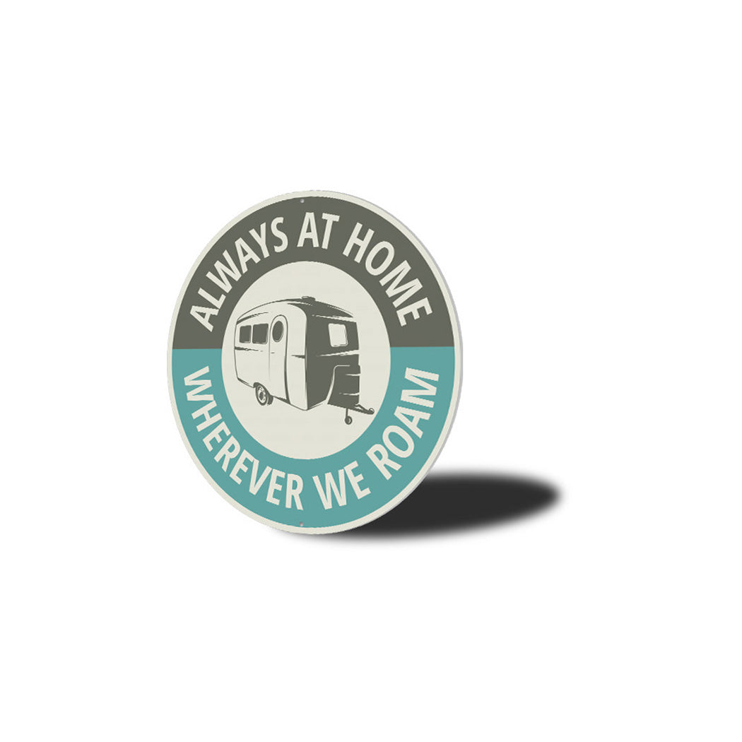 Home Camper Metal Sign