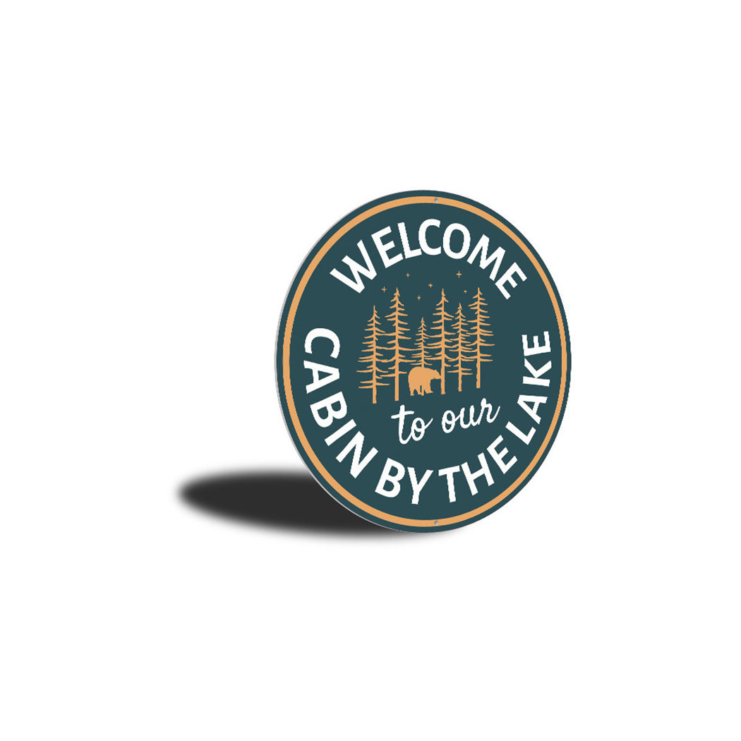 Lake Cabin Welcome Sign Aluminum Sign