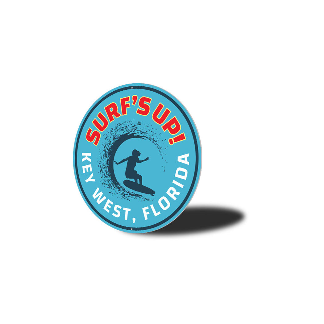 Surf's Up Key West Metal Sign