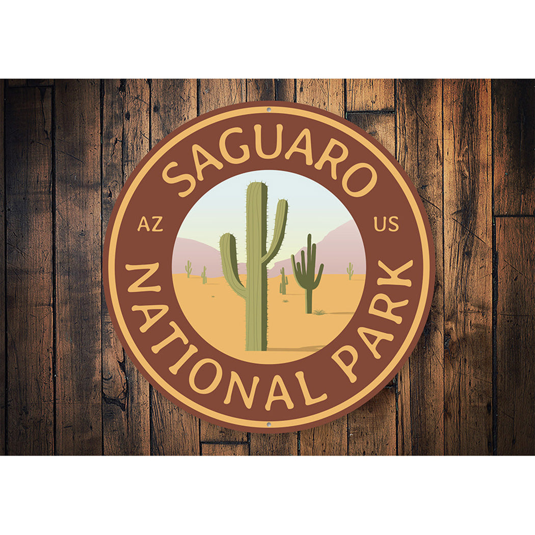 Saguaro National Park Sign Aluminum Sign