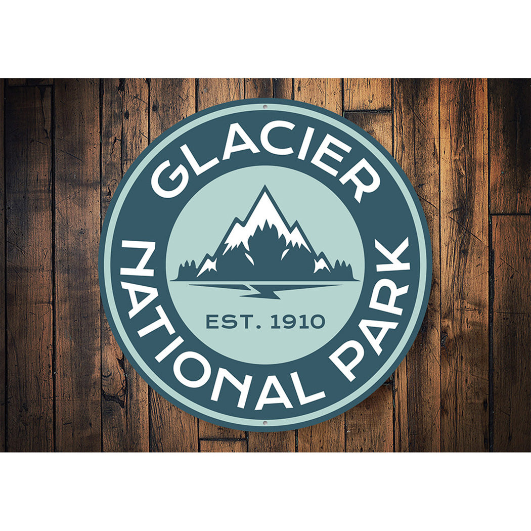 Glacier National Park Sign Aluminum Sign