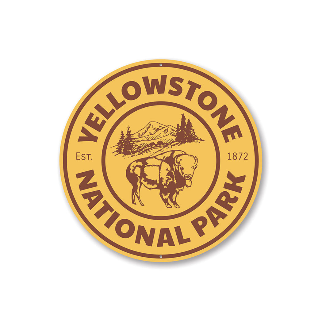 Yellowstone Buffalo Sign Aluminum Sign