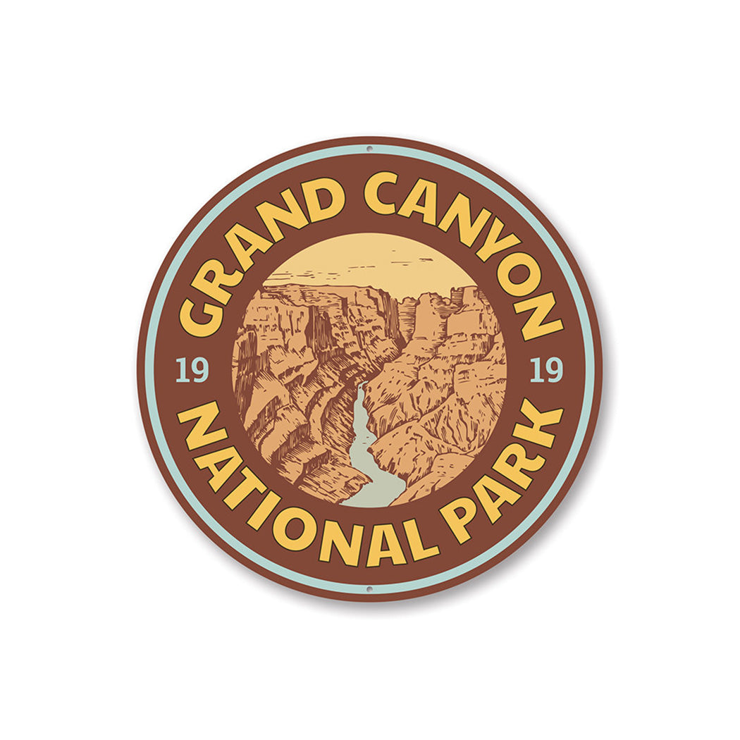 Grand Canyon Year Sign Aluminum Sign