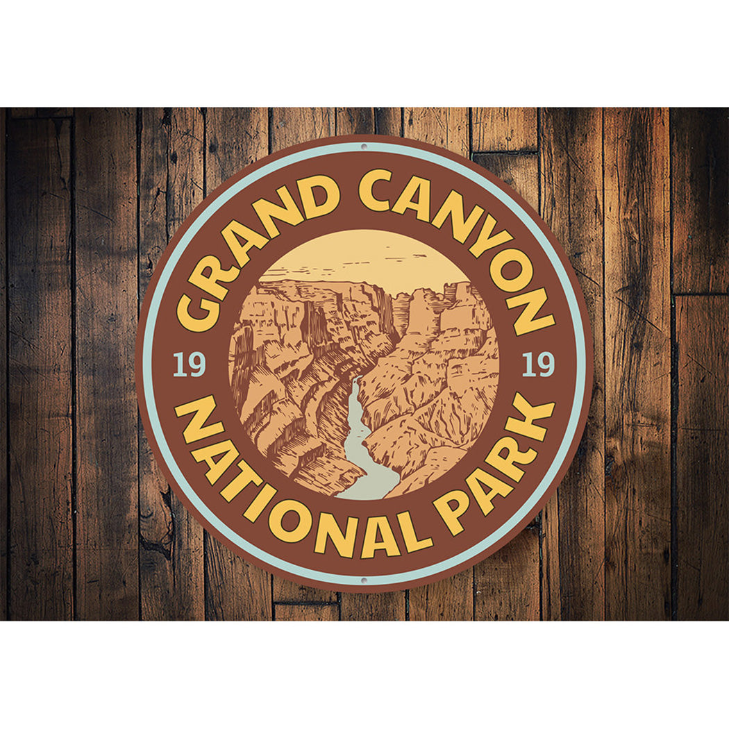 Grand Canyon Year Sign Aluminum Sign