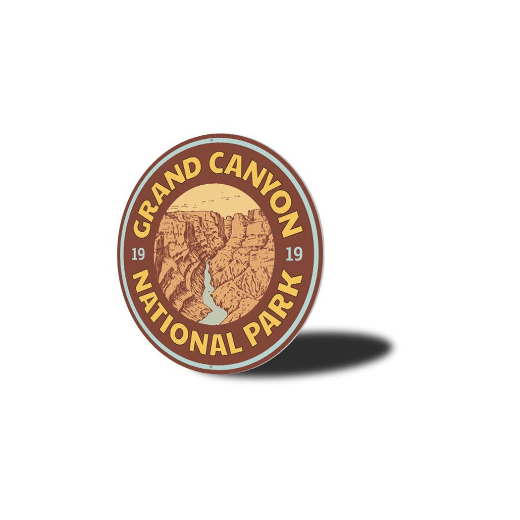 Grand Canyon Year Metal Sign