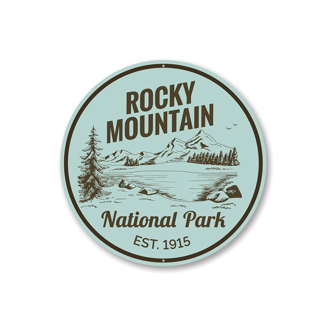 Rocky Mountiain Park Sign Aluminum Sign