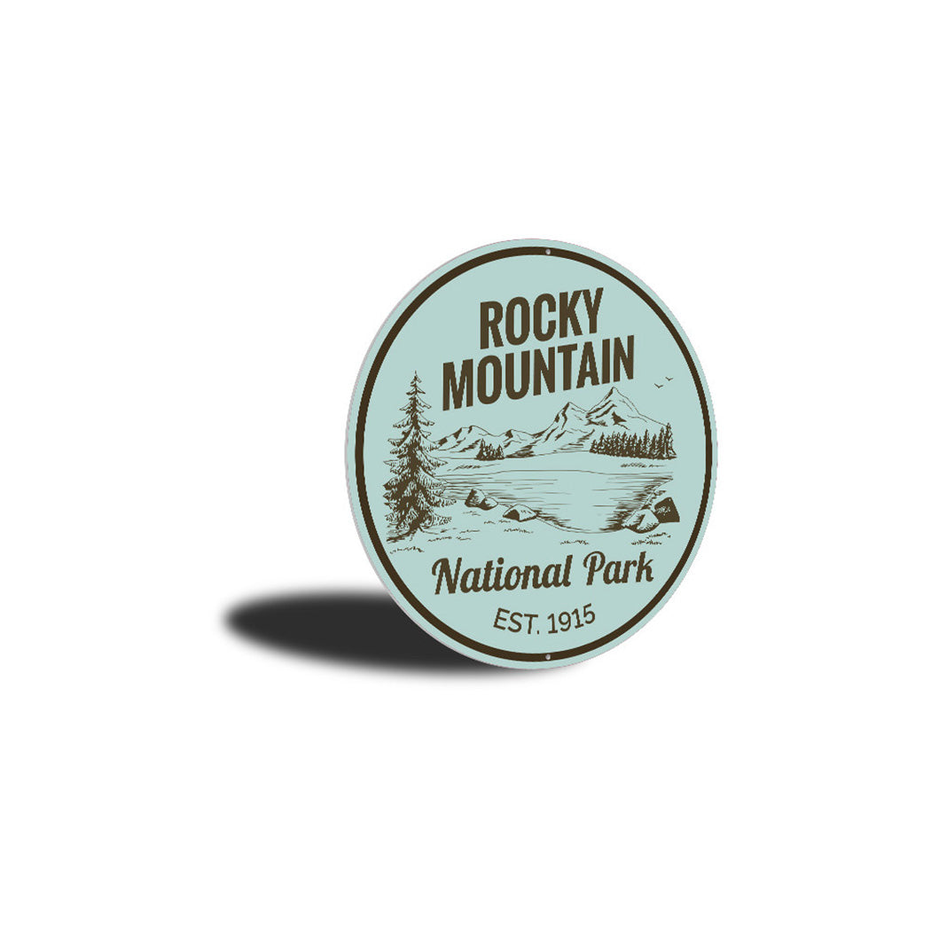 Rocky Mountiain Park Sign Aluminum Sign