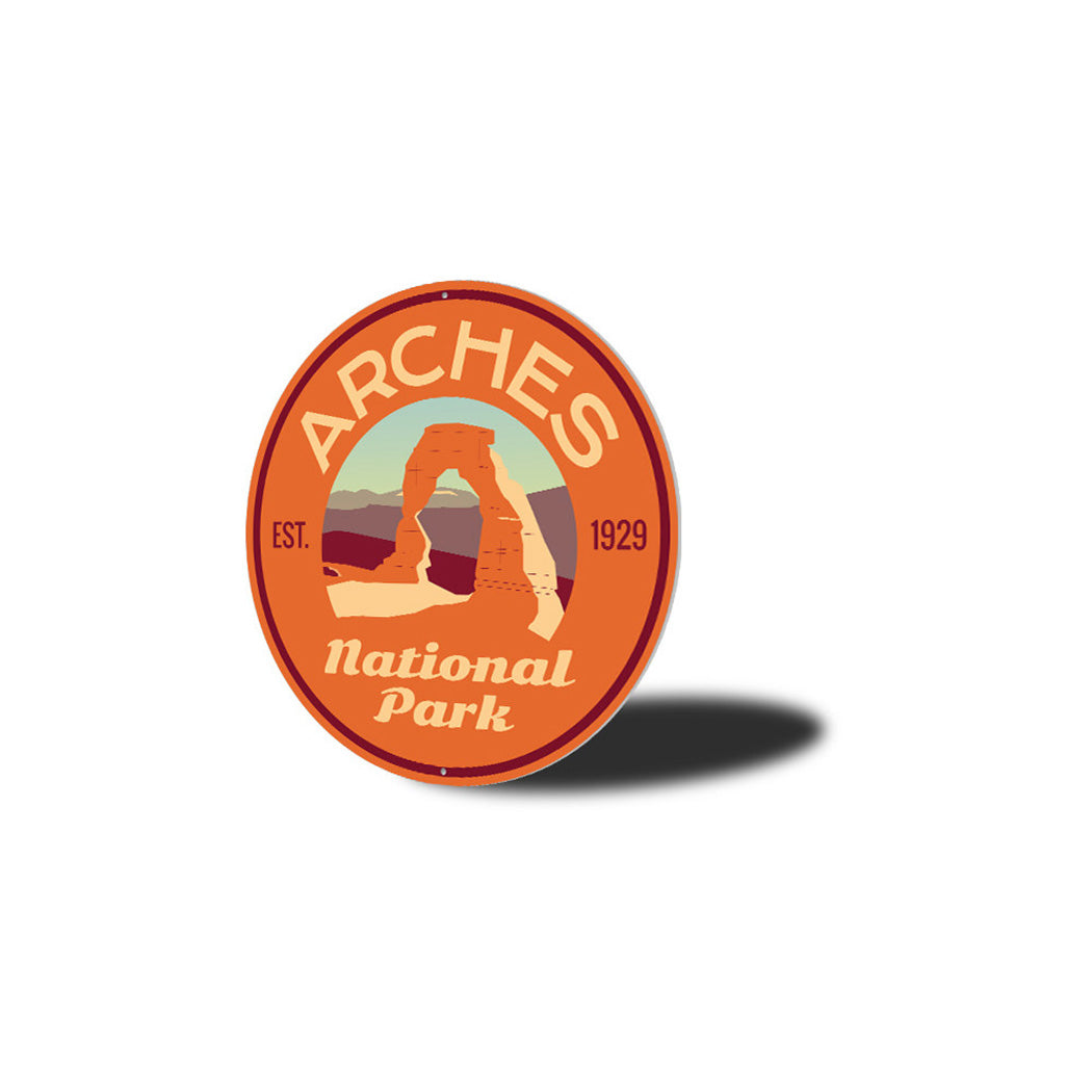 Arches Park Metal Sign