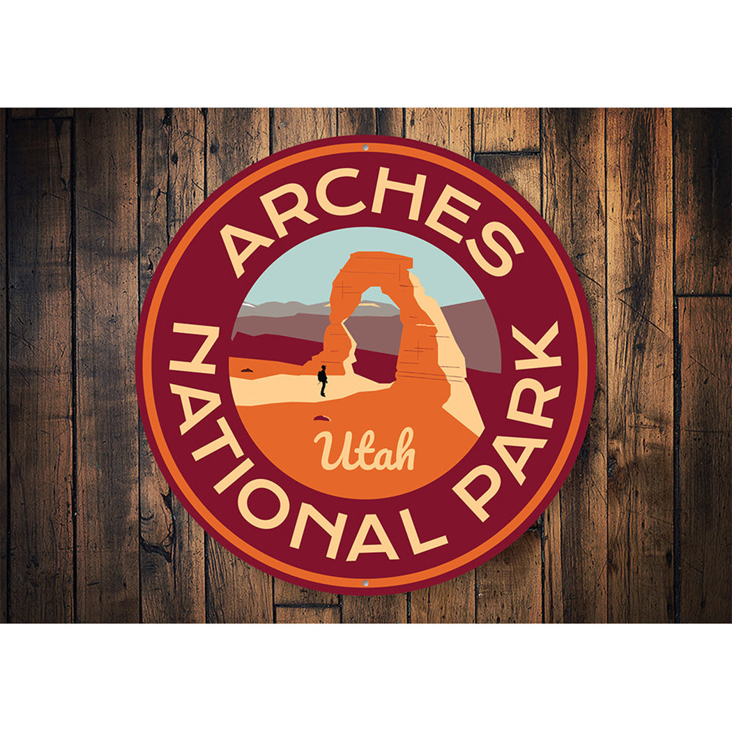 Arches Utah Park Sign Aluminum Sign