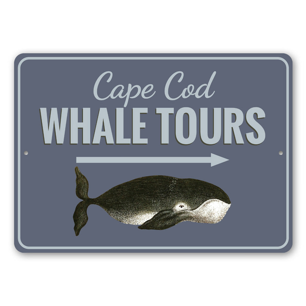Cape Cod Whale Tours Sign