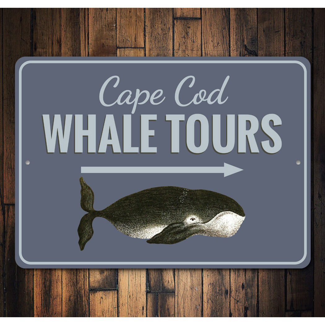 Cape Cod Whale Tours Sign