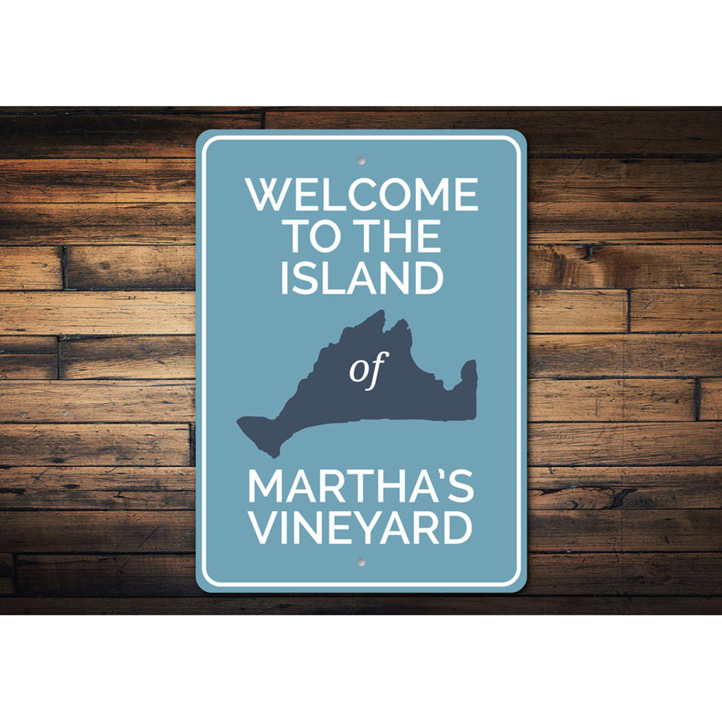 Marthas Vineyard Island Sign
