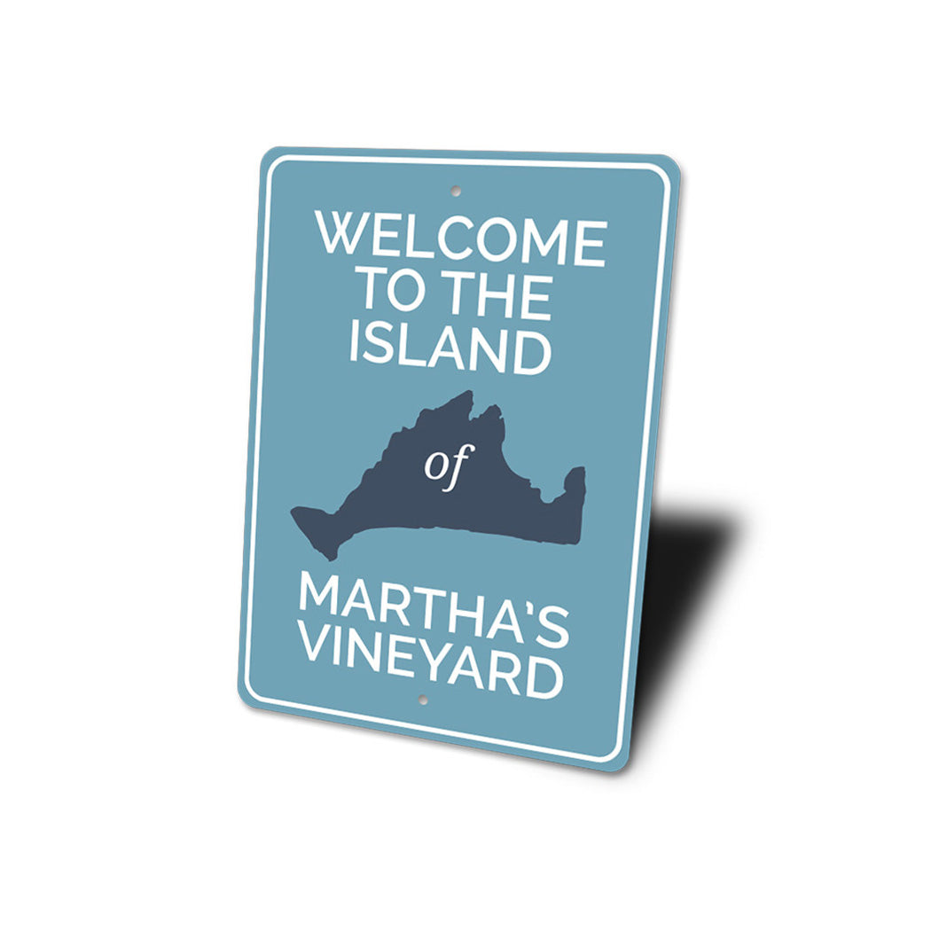 Marthas Vineyard Island Sign