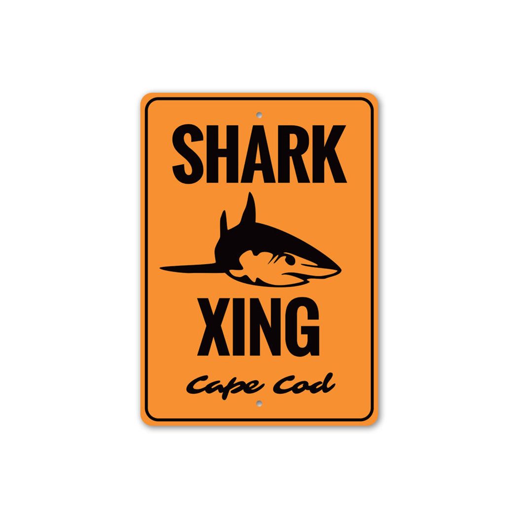 Cape Cod Shark Crossing Sign