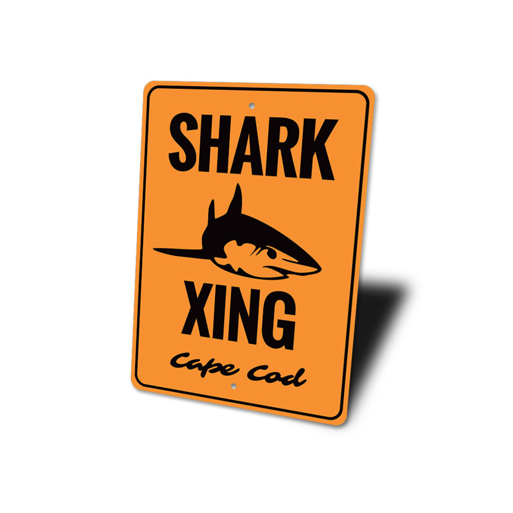 Cape Cod Shark Crossing Sign