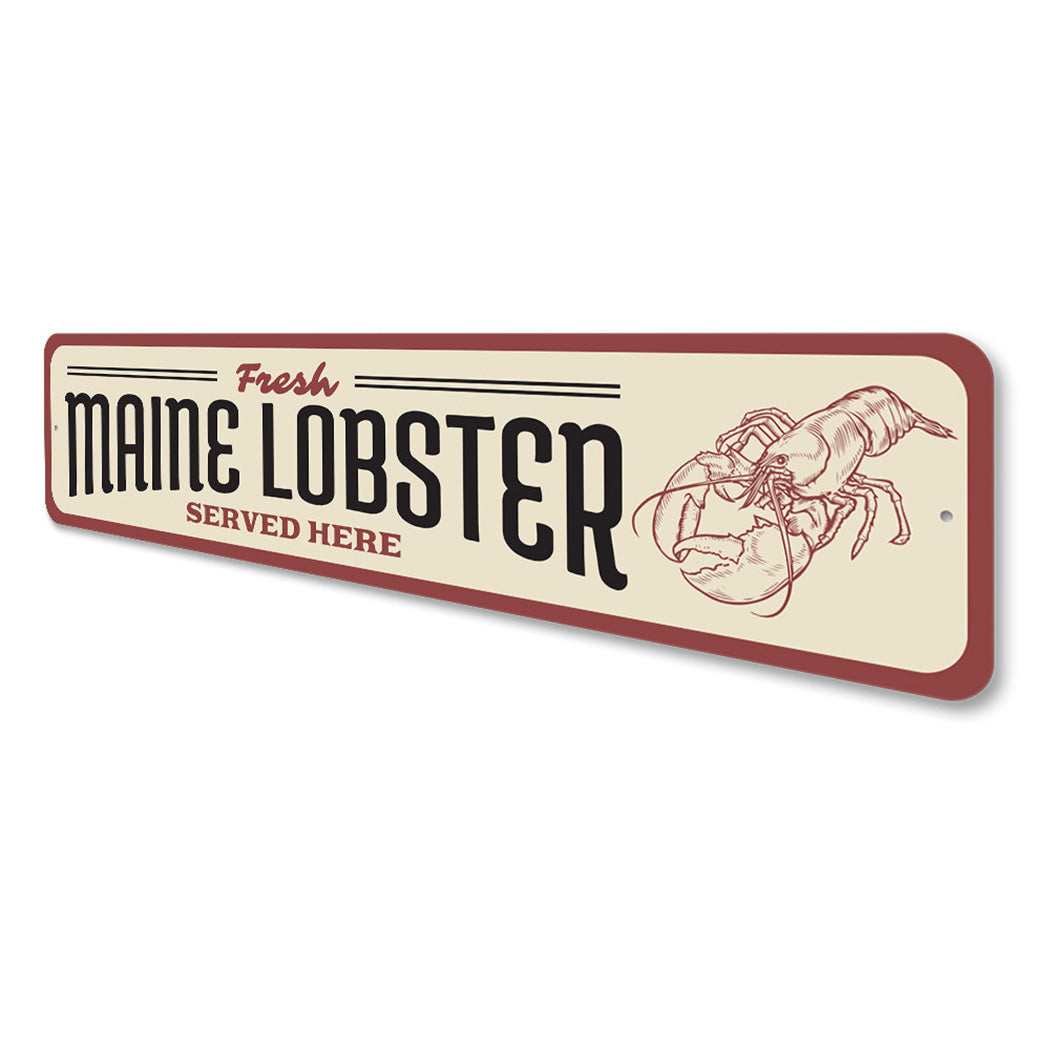 Maine Lobster Seafood Shack Sign