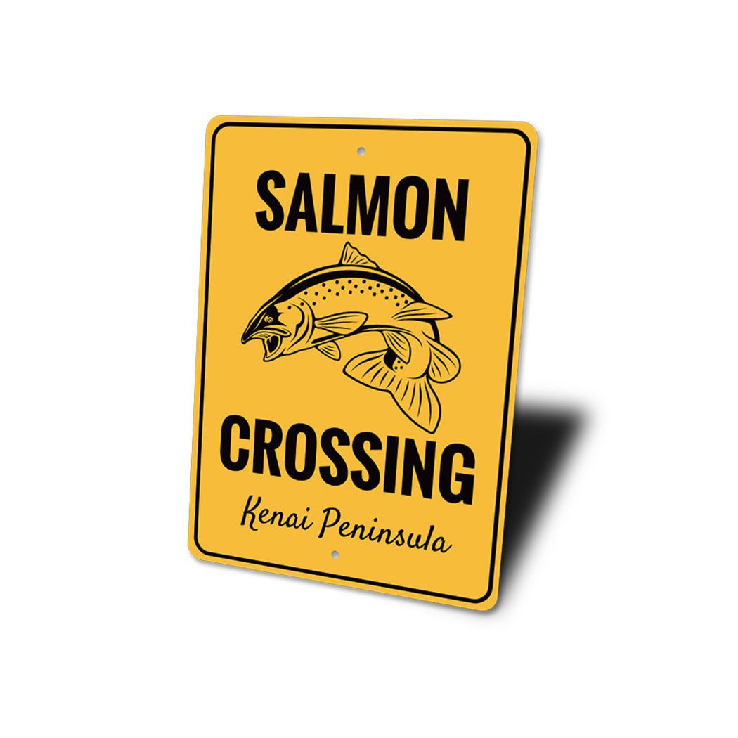 Salmon Crossing Sign