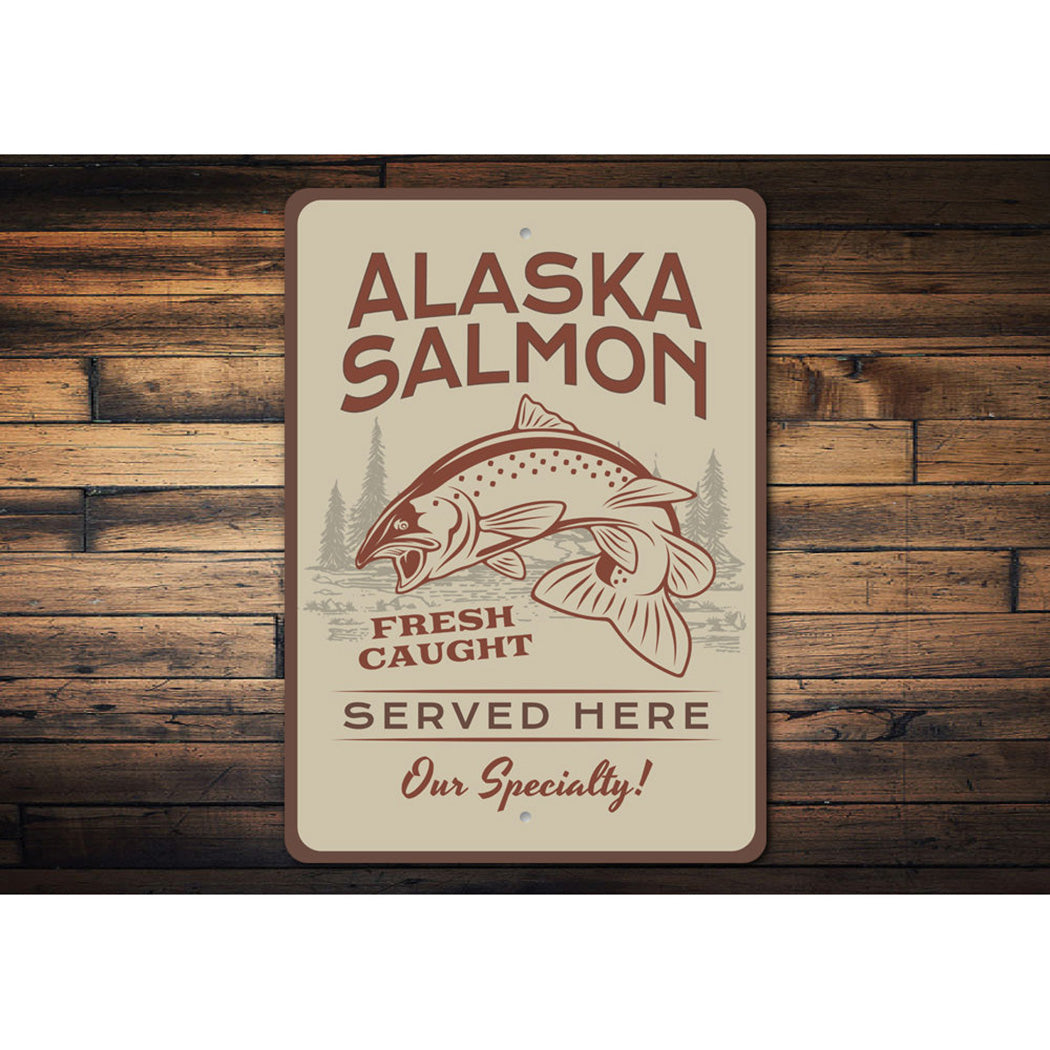 Alaska Salmon Sign