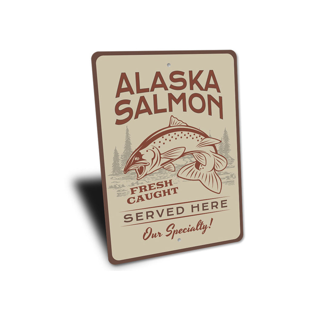 Alaska Salmon Sign