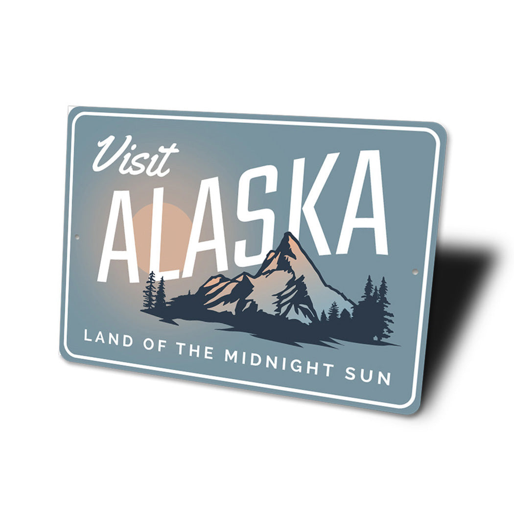 Visit Alaska Sign