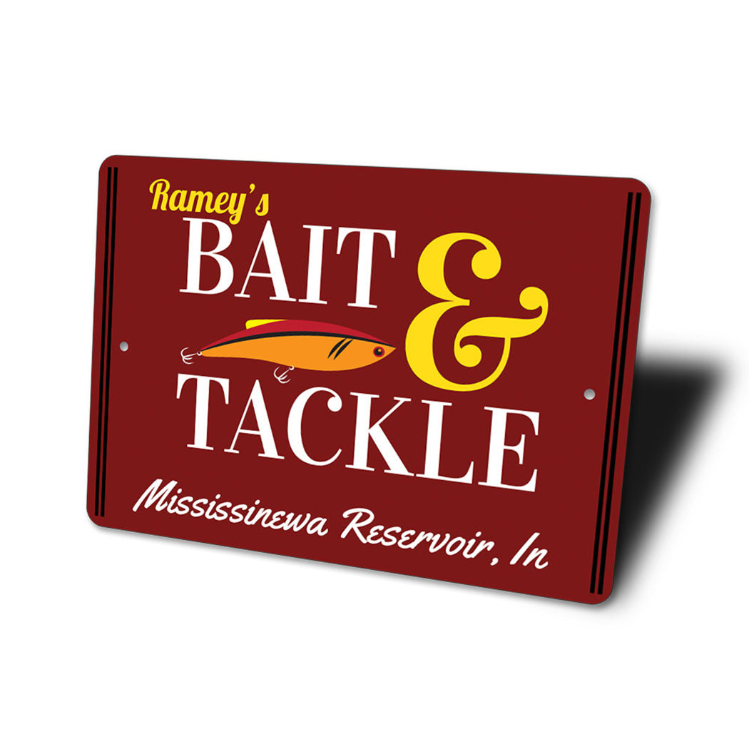 Custom Bait And Tackle City State Sign