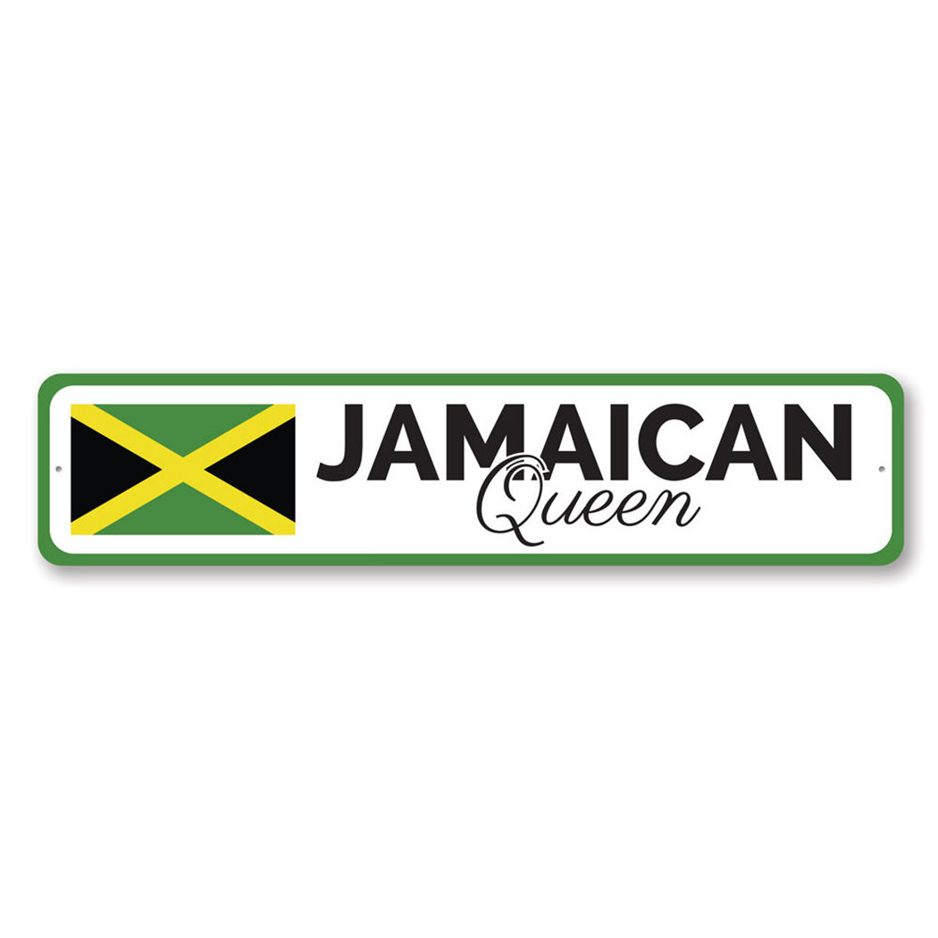 Jamaican Queen Metal Sign