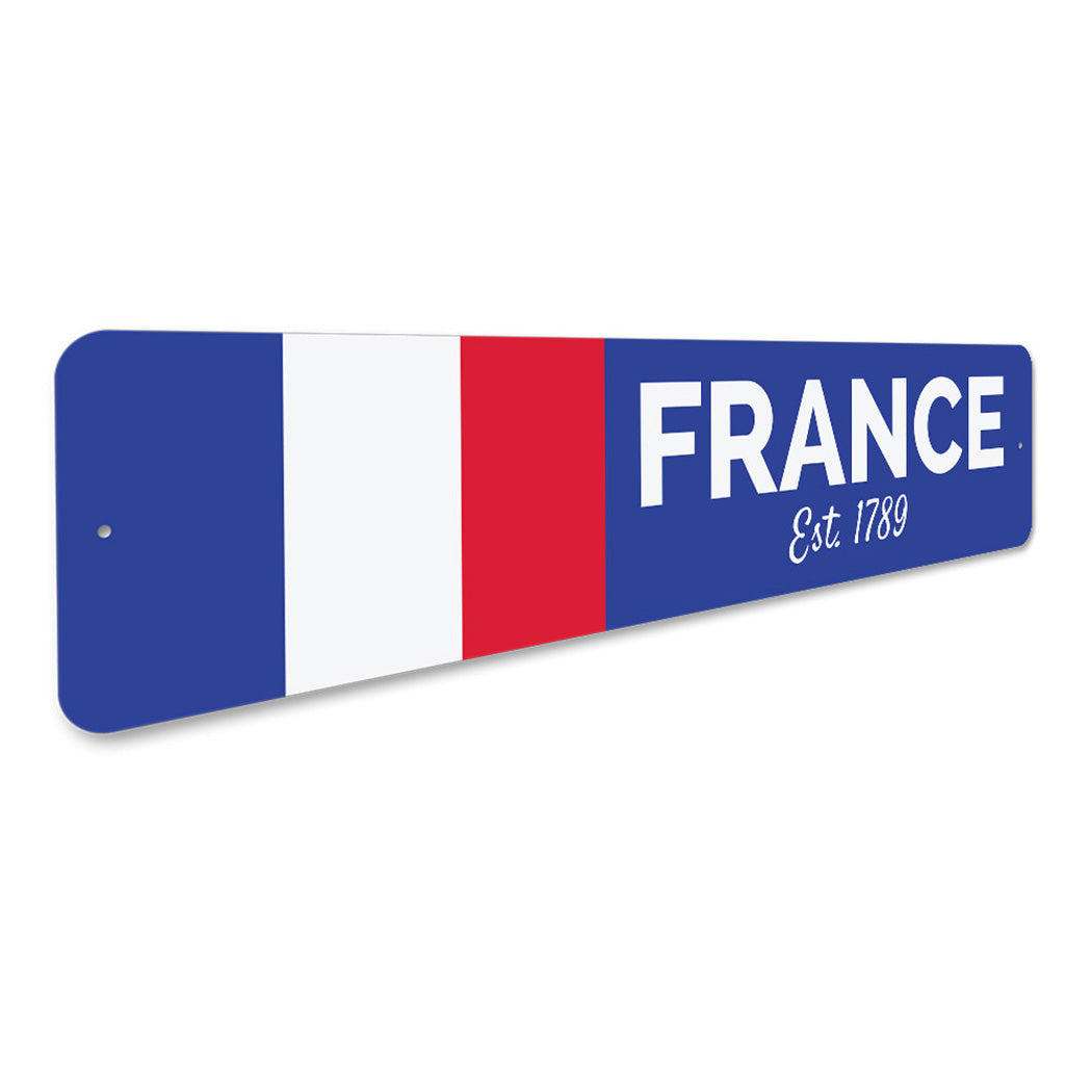 French Flag Sign