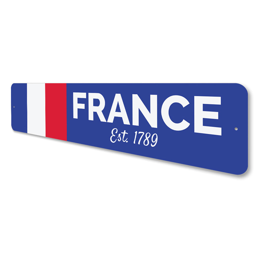 French Flag Sign