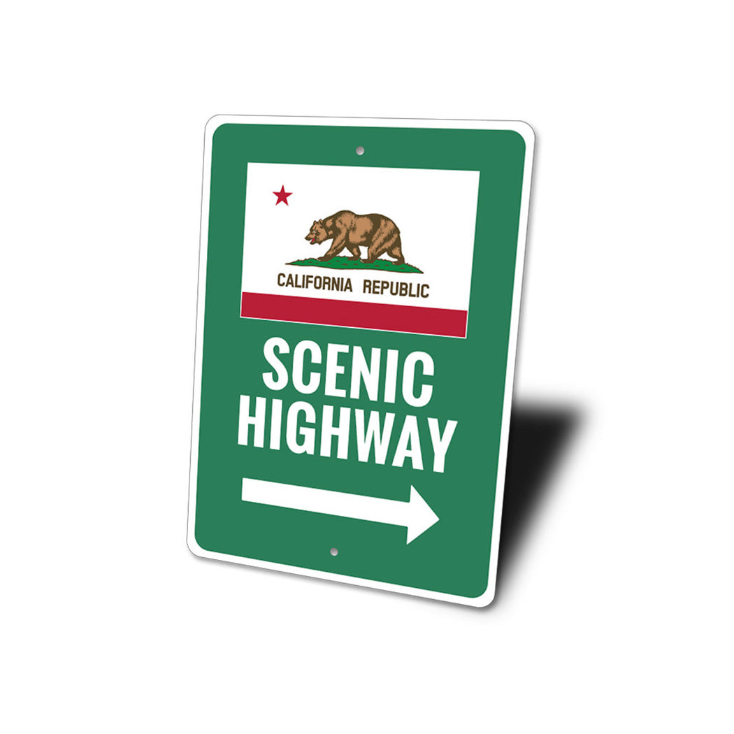 Scenic California Highway Sign
