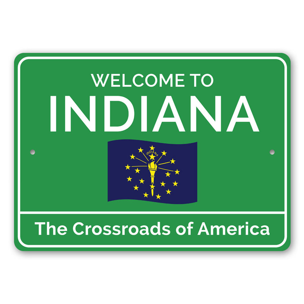 Indiana Welcome Sign