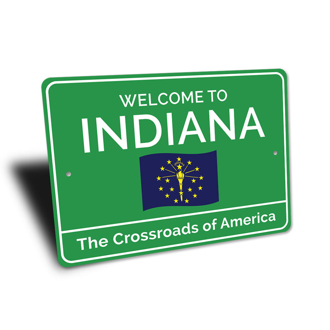 Indiana Welcome Sign
