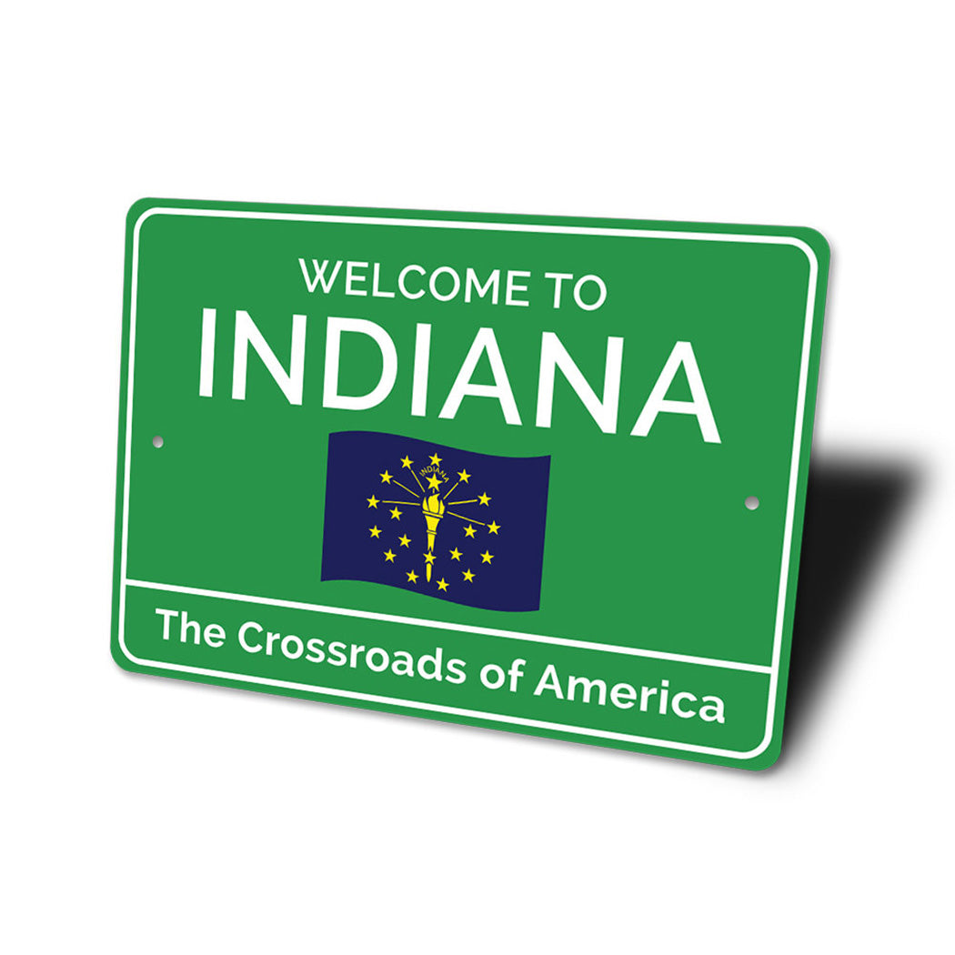 Indiana Welcome Sign