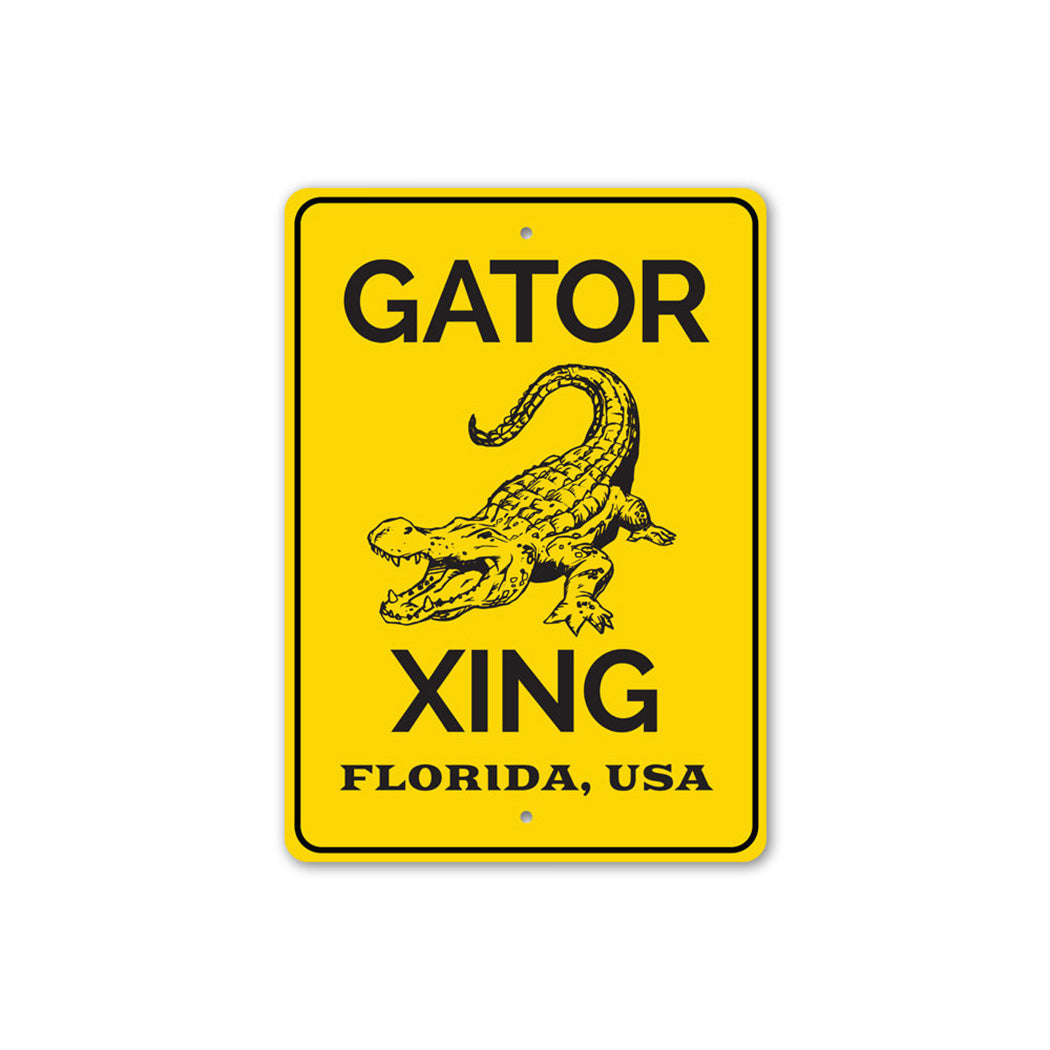 Gator Crossing Sign