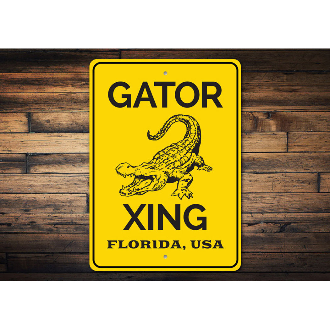 Gator Crossing Sign