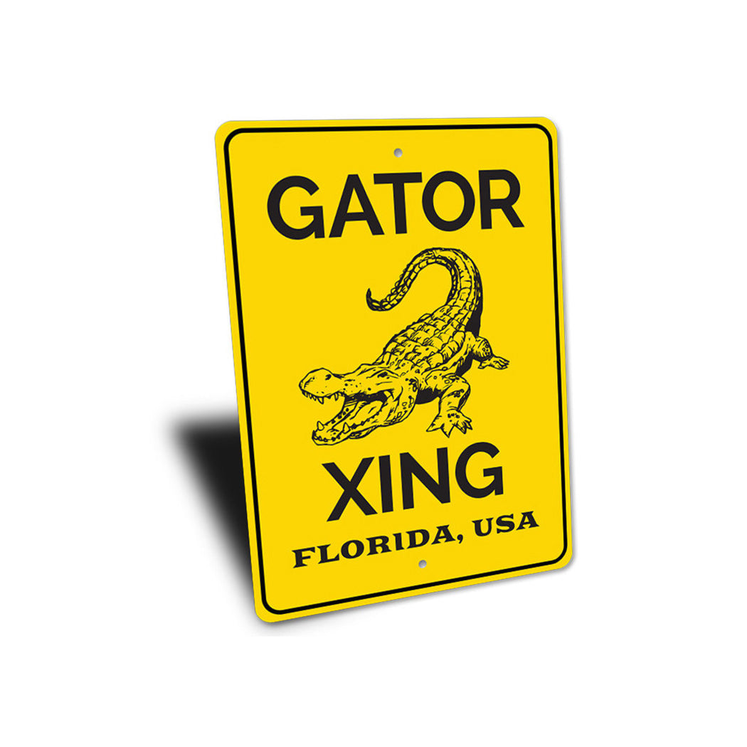 Gator Crossing Sign