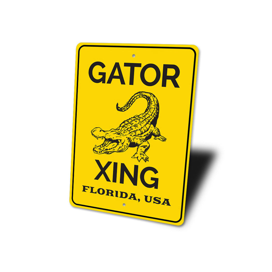 Gator Crossing Sign