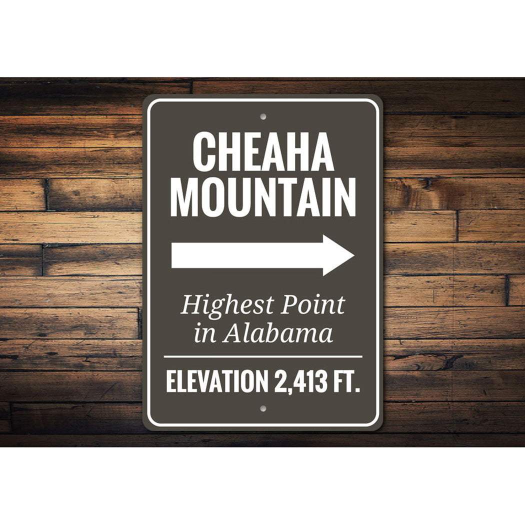 Cheaha Mountain Sign