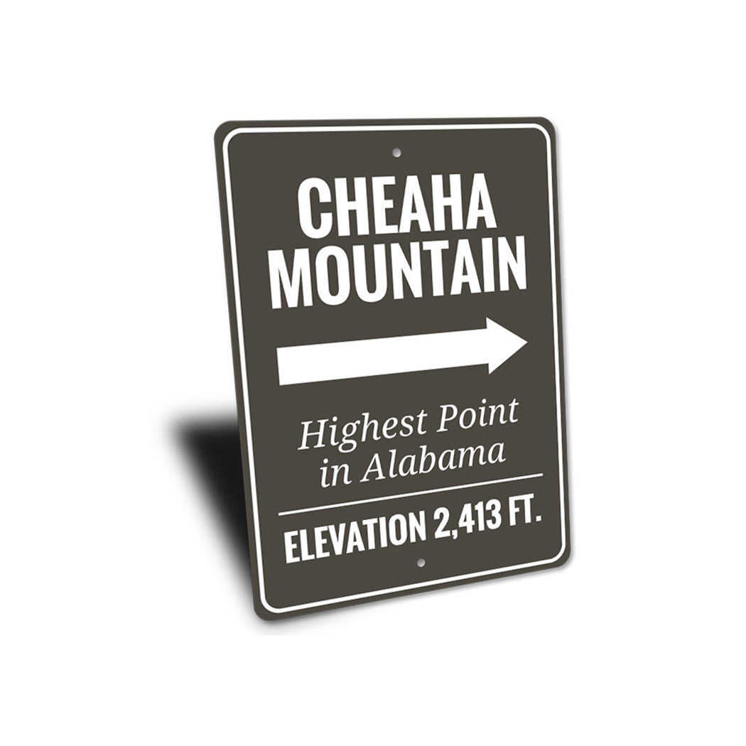Cheaha Mountain Sign
