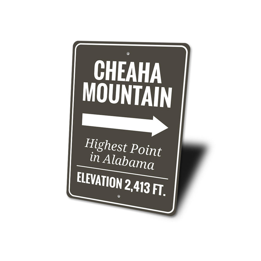 Cheaha Mountain Sign