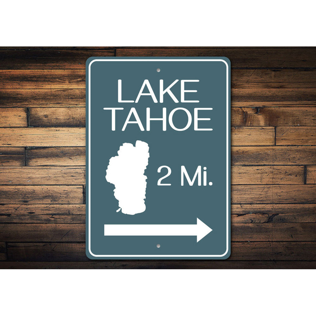 Lake Tahoe Mileage Sign